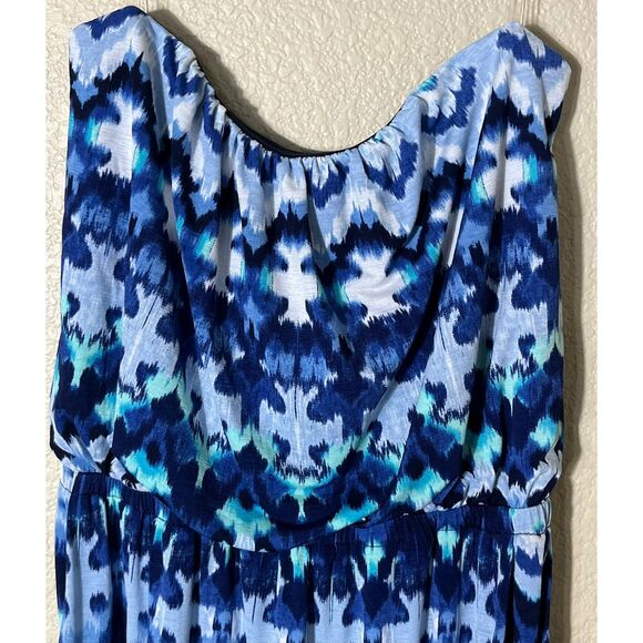 NWT Trixxi Blue Strapless Maxi Dress Beachy Blue Medium MSRP $48 - Picture 3 of 10